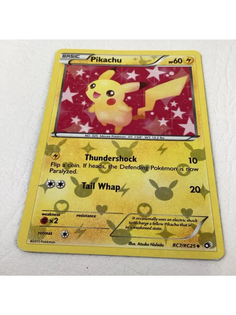 Pikachu RC7/RC25 Legendary Treasures: Radiant Collection Pokemon TCG Holo EX Con